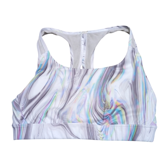 Athleta Contender Sports Bra Iridescent Abstract Print size XS - Picture 2 of 12